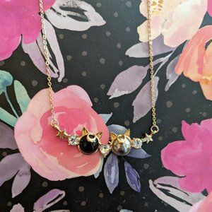 Luna & Artemis Necklace from Sailor Moon
